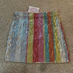 Sans Souci Multicolor sequin skirt never worn (does not have underskirt)  Photo 0