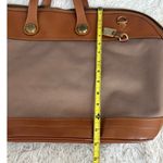 Dooney & Bourke Vintage  Weekender Bag Leather Canvas Tan Preppy Made In USA NEW Photo 12