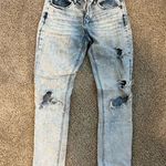 EXPRESS  legging jeans with rips (lighter wash) Photo 0