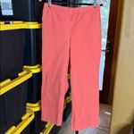Fred David Alfred Dunner Petite Coral Cropped Cotton Pull-On Pants 12P Wide Leg Pockets Photo 1