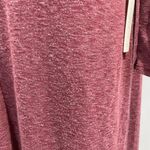 Caslon New Soft Knit Long Sleeve Side Tie Midi Dress Red Heather Size Small Photo 15