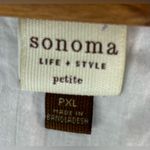 Sonoma XL Boho Cotton Crocheted Lace Neckline Mini Dress in White - Petite Photo 6