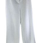 Boohoo  White Tall Crinkle Straight Leg Trousers High Rise Size US 4 Photo 0