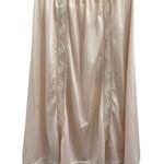 YSL VTG Yves Saint Laurent Lingerie Nylon Half Slip Skirt Small Blush Lace Trim Photo 0