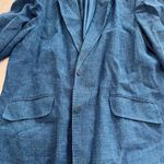 Alfani Vintage  woman blue linen blazer Photo 11