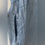 American Eagle  Fit Flare Blue Chambray Denim Dress Long Sleeve Button Up Size S Photo 6