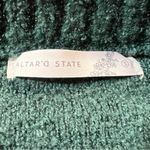 Altar'd State Altar’d State Dark Forest Green Balloon Sleeve Sweater Size Small EUC Photo 2