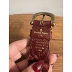 Etienne Aigner  Leather Woven Belt Size Small Genuine Leather 8292 Solid Brass Photo 6