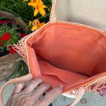 Purse Summer Bag Shoulder Pink Yellow Peach Photo 5