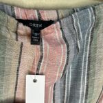 Drew NWT  Anthropologie small Emerson Striped Strapless linen Jumpsuit Photo 4