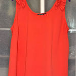 Doe & Rae  Coral Ruffle Tank Top Photo 0