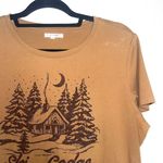 Maurice's Tan & Brown Ski Lodge Velvet Graphic Short Sleeve Tee Photo 3
