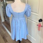 Baby Blue Puff Sleeve Mini Dress New Size XS Photo 3
