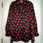 Chico's Chico’s Heart Print Button Front Blouse Top  Photo 0