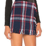 J.O.A. Plaid Fringe Skirt in size S Photo 0