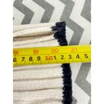 ZARA Medium Ivory & Black Ribbed Knit Striped Sweater Medium Photo 3