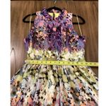 W118 By Walter Baker Walter Baker Sleeveless Abstract Floral Button Down collar A Line Mini Dress M Photo 5