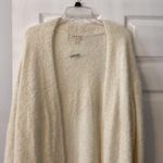 Cloth & Stone Cream Cardigan Sweater with Ribbed Texture size L so soft Photo 2
