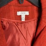 Cache Silk Burnt Orange Wide Leg Capris & Cropped Jacket Pantsuit Small Photo 12