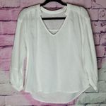 Evereve  ROAN + RYAN WHITE 100% SLUB COTTON BOHEMIAN PRAIRIE LAGENLOOK BLOUSE XS Photo 0