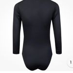 Nike  Women's UV Long Sleeve SLIM FIT Golf Bodysuit Black L Polo Stretchy Large Photo 1