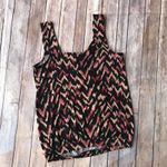 Motherhood Maternity Oh Baby  Tank Size Small Black Print Boho Tourist Ikat NEW‎ Photo 3