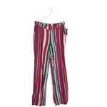 Free People NWT  Size 2 La Paz Slim Crop Berry Combo Pants Cotton Blend Photo 2