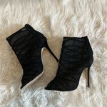 Karen Millen  Caged Tulle Peep Toe Heels Photo 2
