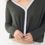Urban Outfitters  Mom Button Down V-Neck Long Sleeve Top Photo 0