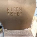 Eileen Fisher  Poet Crisscross Pump Metallic Silver Block Heel Shoes Size 9 Photo 5