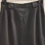Talbots Linen Wool Blend Midi Black Skirt Size 12 Photo 4