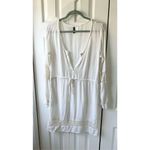 H&M White Crochet Swimsuit Tunic Coverup Photo 1