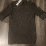 Elie Tahari  THE SAMANTHA METALLIC MOCK-NECK SWEATER SIZE M Photo 5