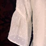 Black Rainn White Flowy Textured Top Photo 2