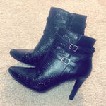 Rialto black mandala stiletto heeled boots 8 Photo 0