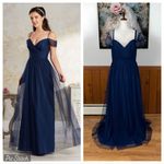 Alfred Angelo Elegant New Navy Blue Mother of the Bride/Bridesmaid Gown! Photo 1