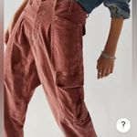 Free People pants corduroy cargo cotton size medium Photo 3