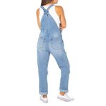 Celebrity Pink  Blue Stretch Denim Overalls Distressed Large Photo 2