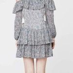 Rebecca Minkoff DEXTER FLORAL BLUE WHITE CREAM PRINT FLOWY TUNIC DRESS S Photo 1