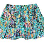 Dona Jo Skort Skirt Small Womens Blue Multi Abstract Tennis Pickleball Shorts Photo 0
