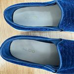 ALDO  Embossed Velvet Slip‎ On Sneakers Blue White Size 7.5 Photo 9