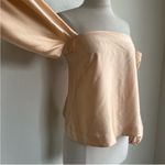 Elizabeth and James  Nolita Nectar Satin Off the Shoulder Bishop Sleeve Blouse XS Photo 6