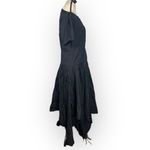 Bibhu Mohapatra Collective Cutout Fringe Dress Women's Plus 14 Black RTR Photo 5