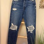 AGOLDE Premium Blue Jeans 90's Pinch High Rise Straight Distressed Size 26 Photo 1