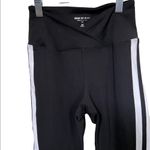 Year Of Ours  Black Cross Front Waistband White Side Stripe Size XS Leggings. Photo 1