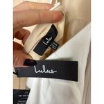 Lulus NWT  Thinking Out Loud White Backless Jumpsuit Cocktail Classy Size XS Photo 8