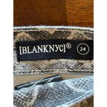 BLANK NYC  The Jane Gray And Cream Snakeskin Print Denim‎ A Line Mini Skirt 24 Photo 5