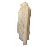 XS One Grey Day 50% Merino Wool Pull Over Quarter Zip Oversized Winter Holiday White Photo 1