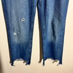 Free People  We the Free Denim Jeans Women 27 Blue Med Wash Distressed Button Fly Photo 9