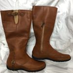 The North Face Camryn Waterproof Tall Leather Riding Boots Brown Size 6.5 Photo 6